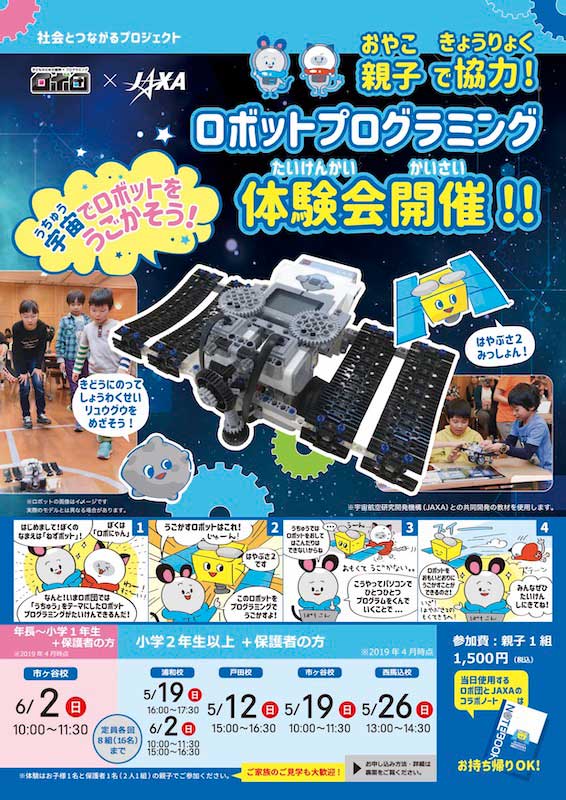 ロボ団 Jaxaプロジェクト ツリーベル ロボ団4校で開催 親子で協力 ロボットプログラミング体験会開催 ツリーベルこども英語 知育教室